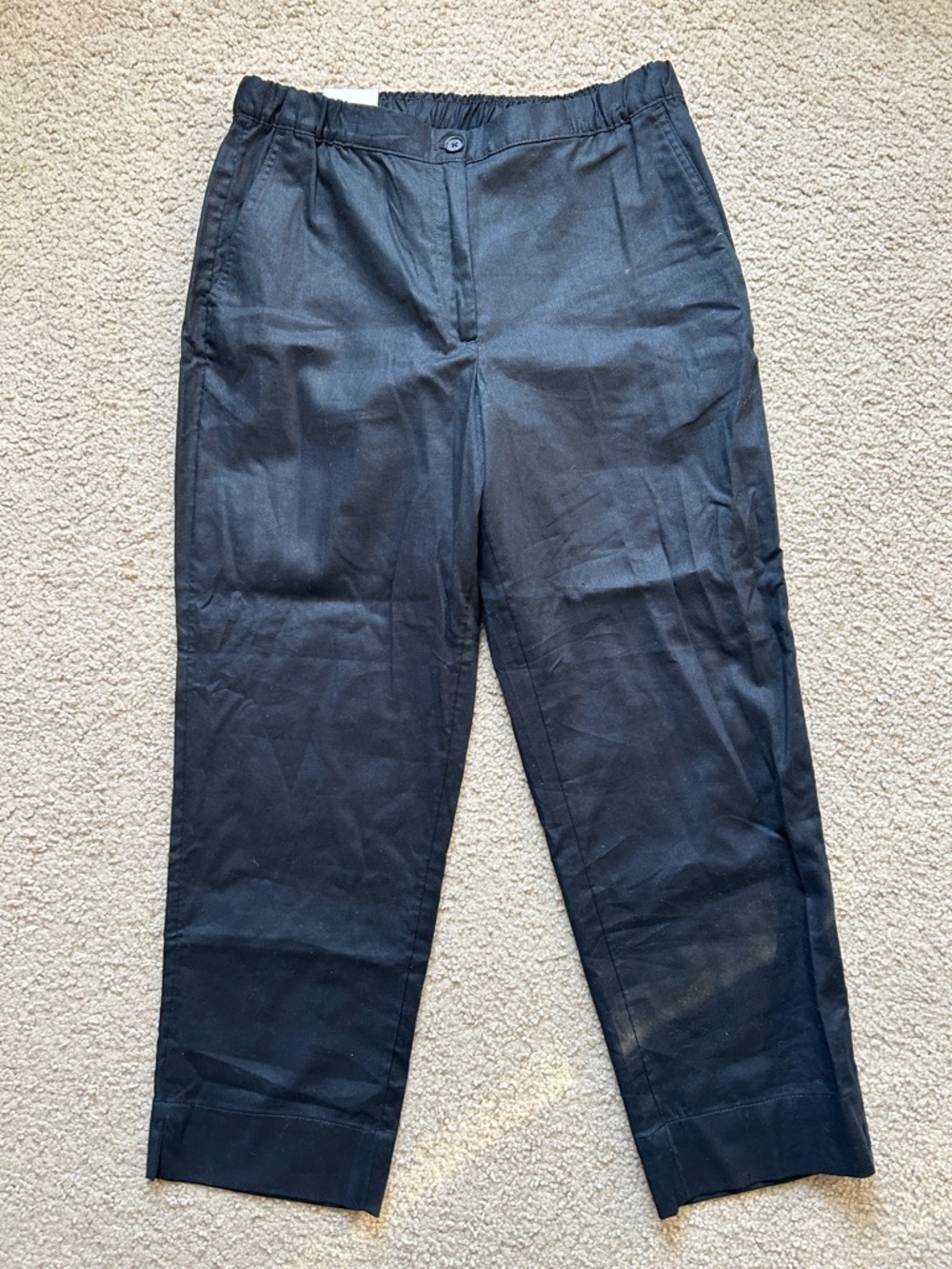 Banana Republic Linen Blend Tapered High Rise Trouser